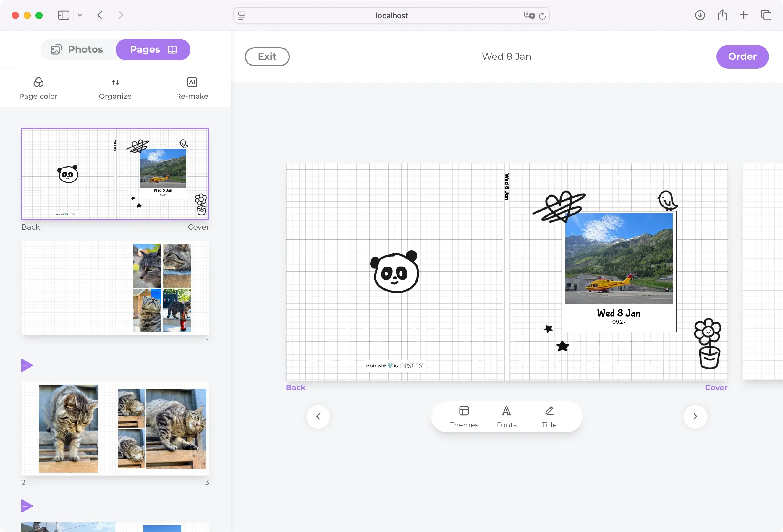 AI-Powered photo book editor